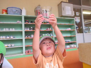 『あ～。だんごむしのおなかがみえたぁ』